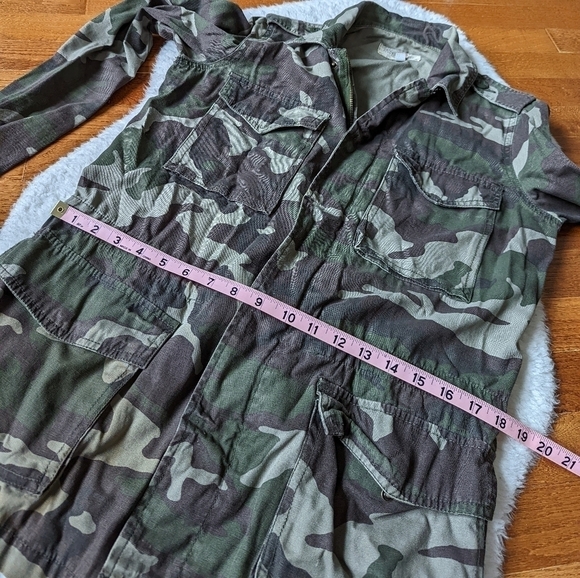 Urban OUTFITTERS ecoté camo camouflage army fatigue jacket small - Picture 12 of 16